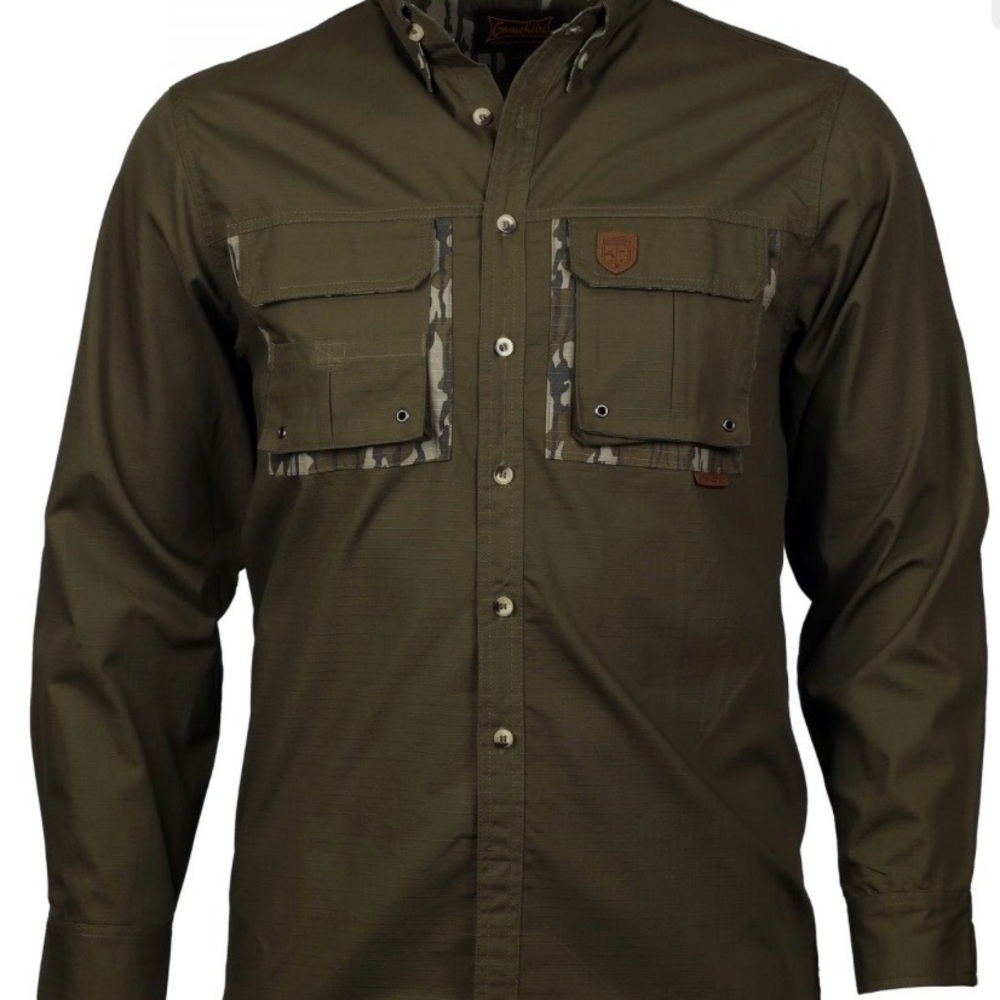 Men's Hunting Olive Shirt Jacket